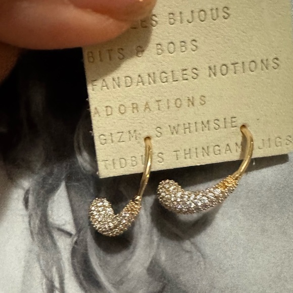 - New - Anthropologie hoop earrings - Picture 1 of 3